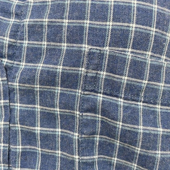 Grayson The Hero Button Down Shirt Checkered Blue Size Medium M - Picture 8 of 14